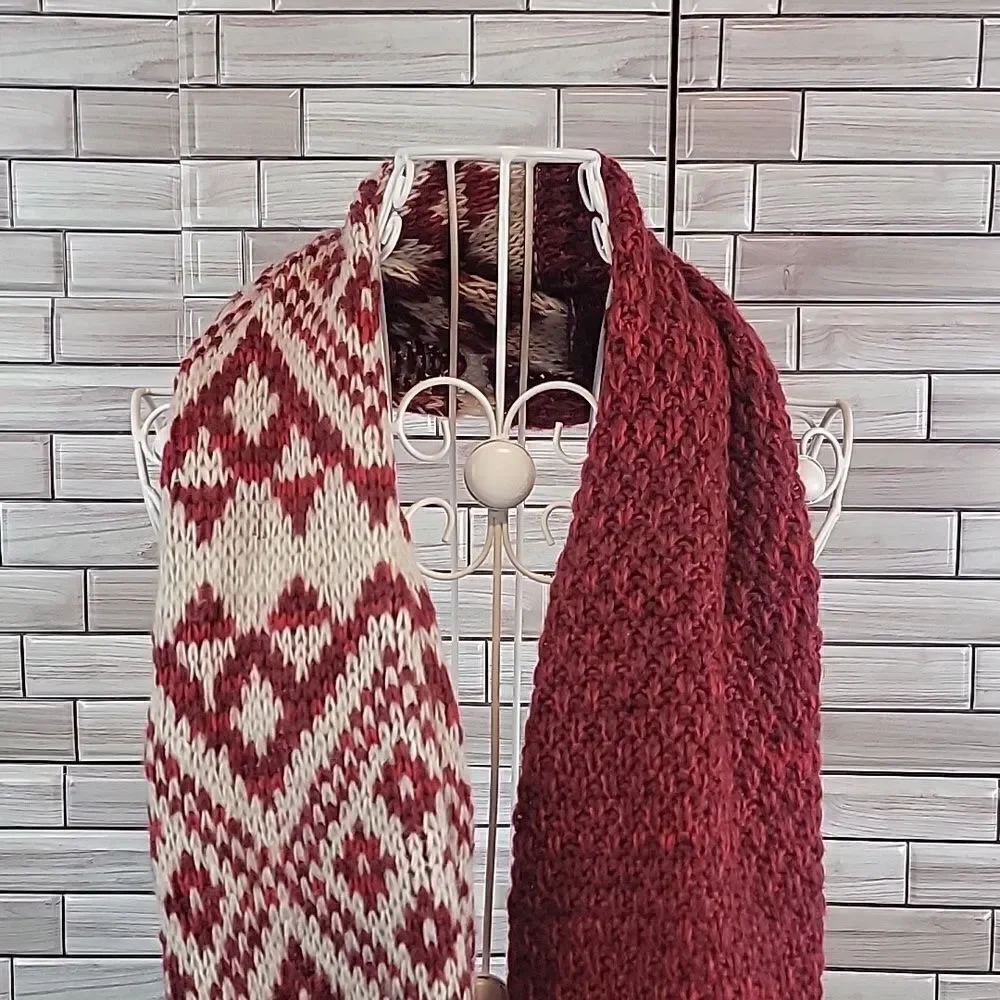Unbranded acrylic knit infinity scarf One Size